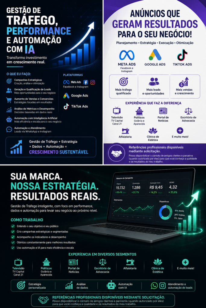 Gestão de Trafégo e estratégia digital especializado em Anúncios online.
